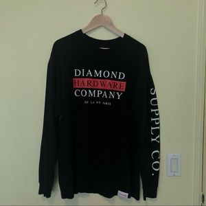 Diamond Supply Co. Black Long Sleeve Shirt